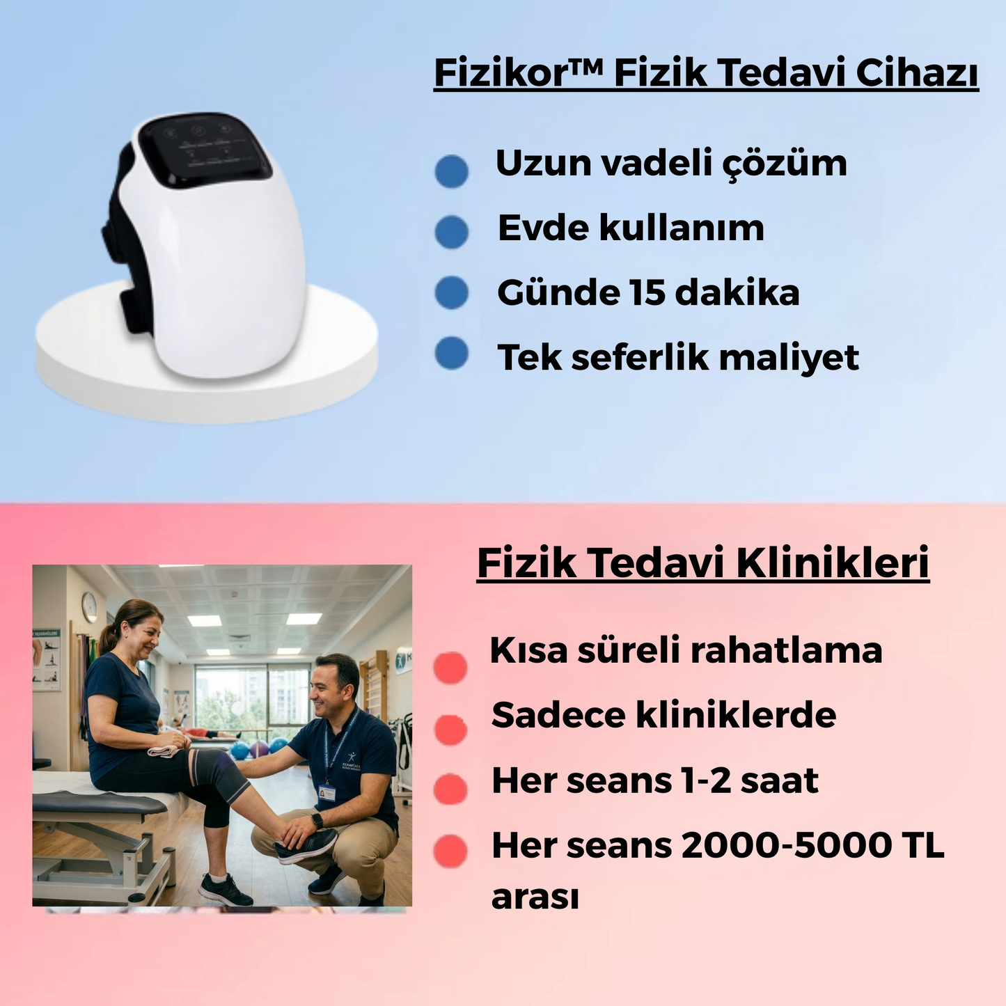 Fizikor™ Diz Terapi Cihazı